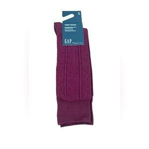 GAP Men’s Crew Socks, Bronzed Burgundy, Size M/L, NEW